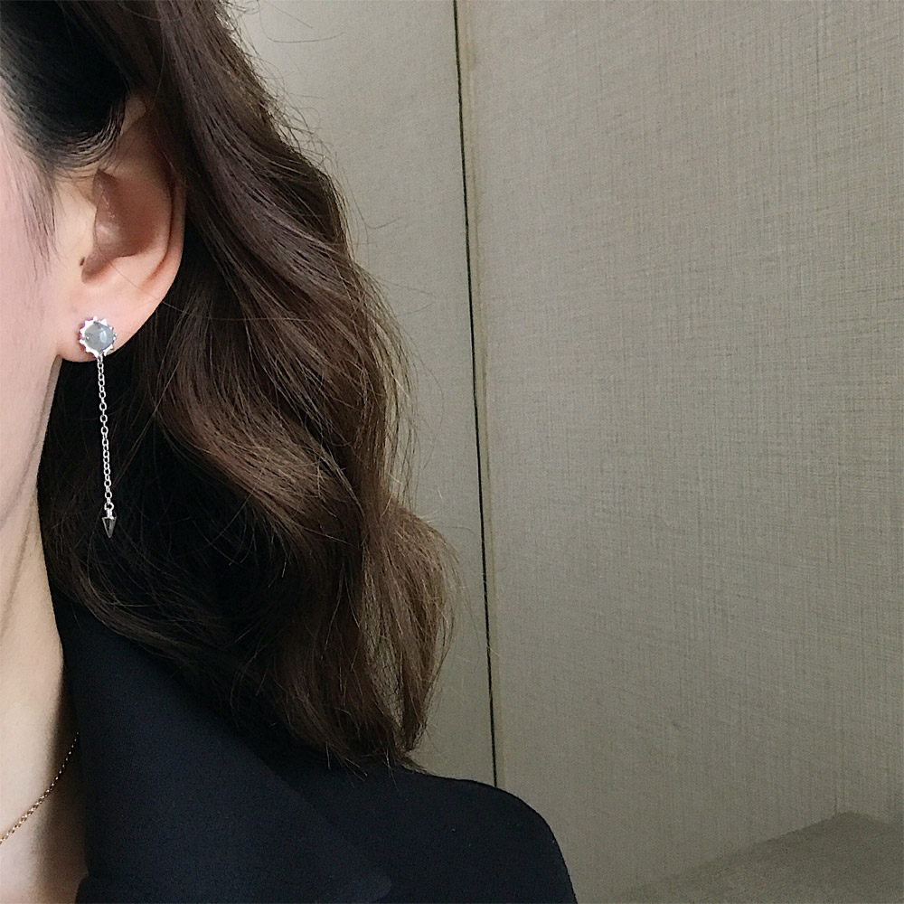 E033淡水珍珠翅膀耳钉